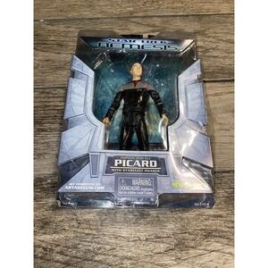 New Open Box Art Asylum Star Trek Nemesis Captain Jean-Luc Picard Action Figure